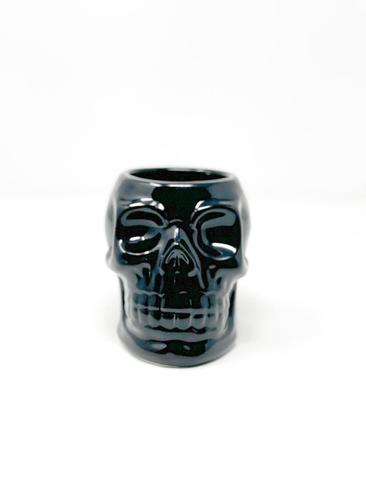 Totenkopf Tasse Schwarz 3D