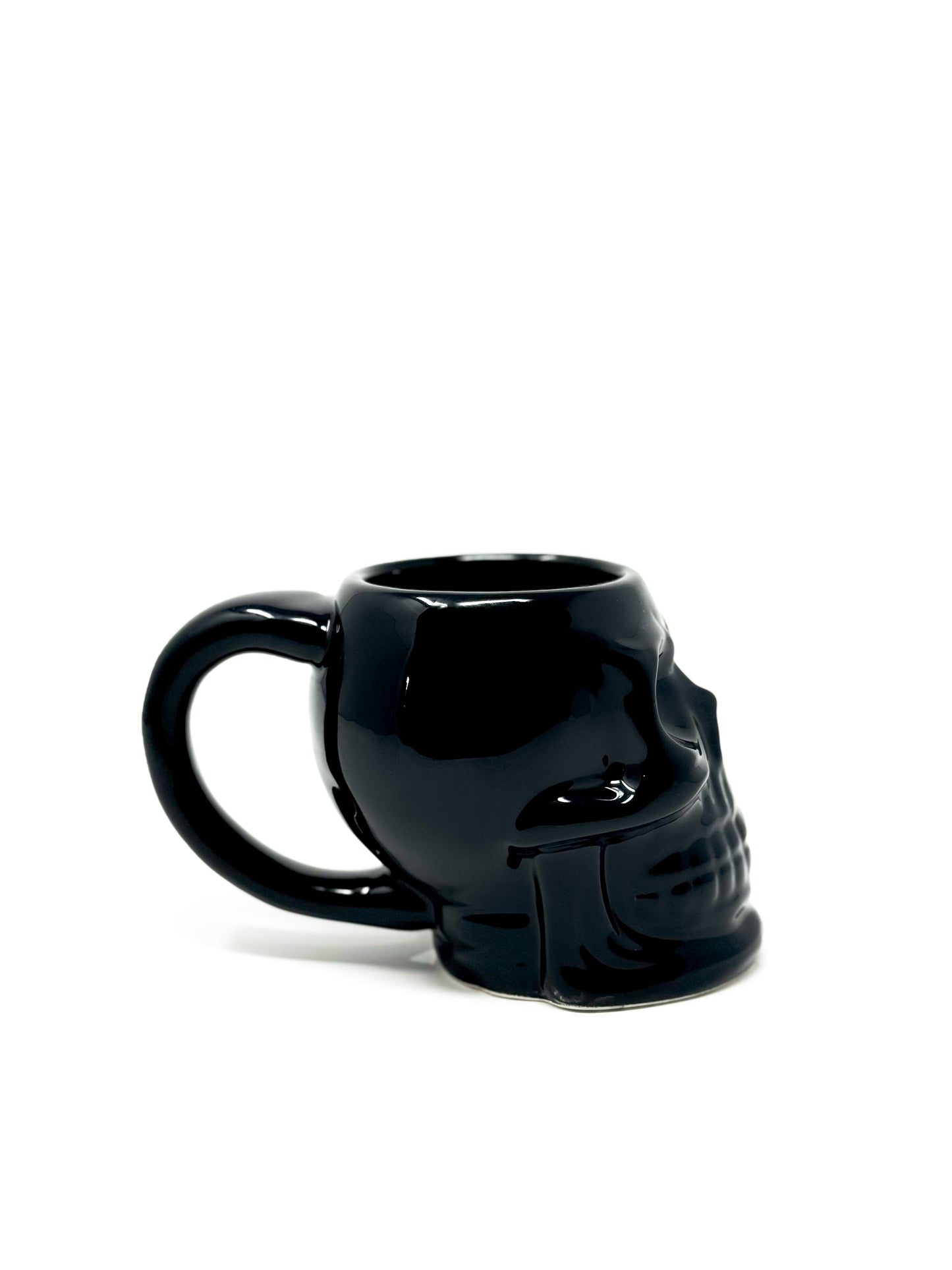 Totenkopf Tasse Schwarz 3D