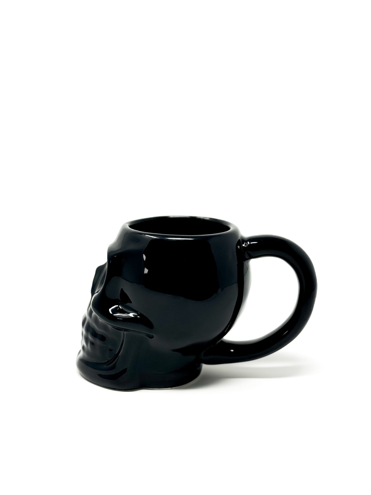 Totenkopf Tasse Schwarz 3D