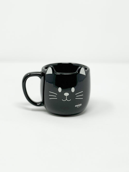 Tasse Schwarz Katze Miaou