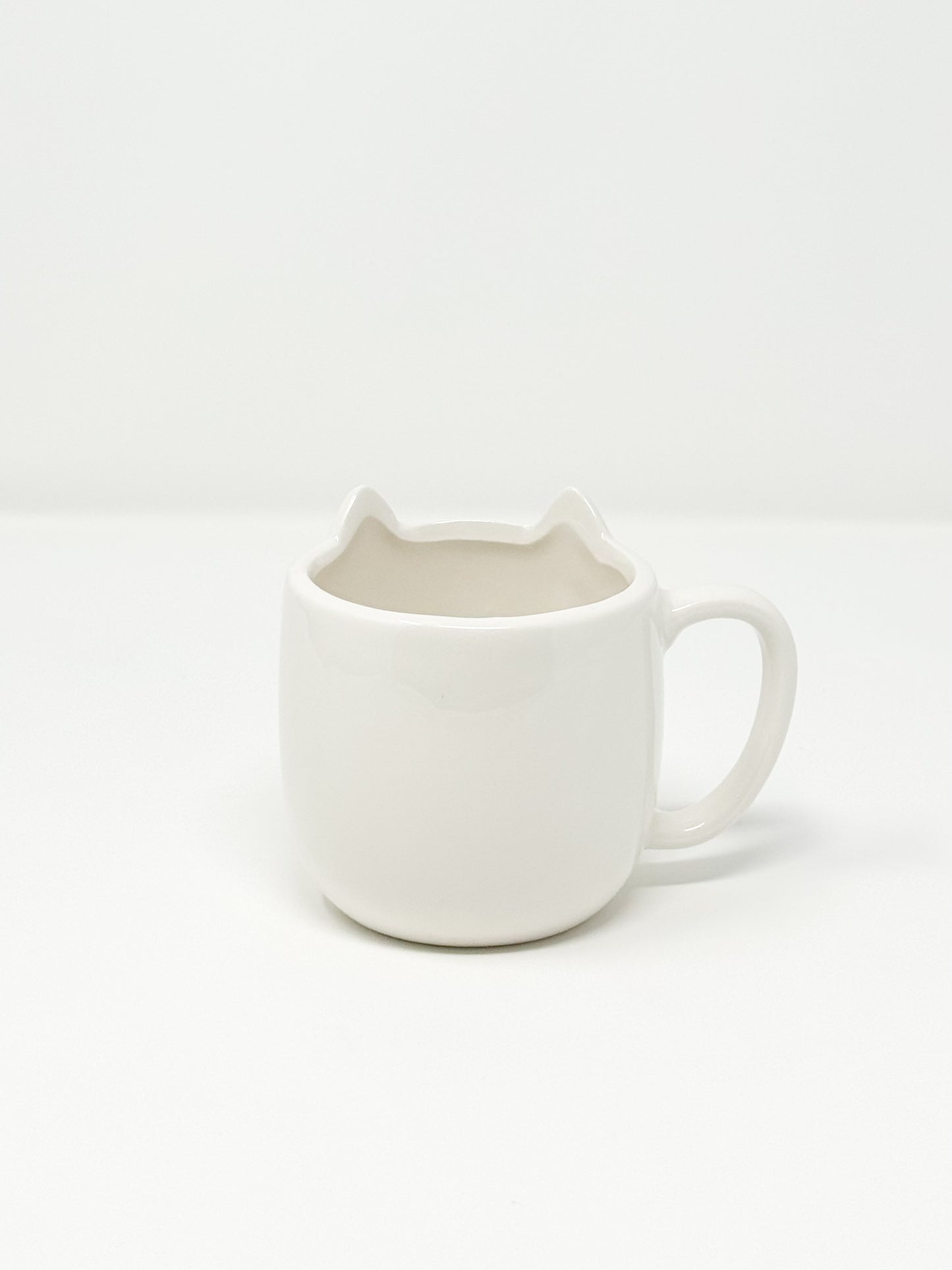 Tasse Weiss Katze Miaou