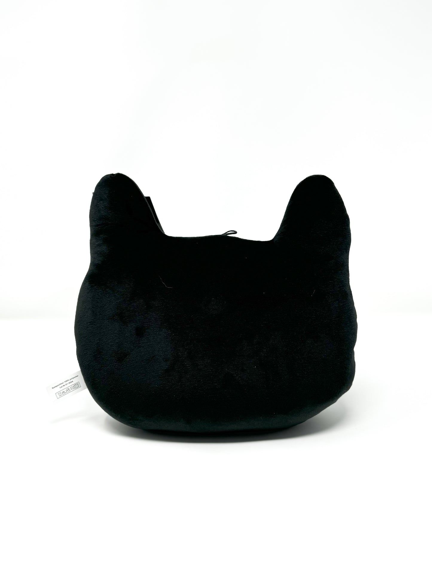 Kissen Schwarz Gold Katze Miaou