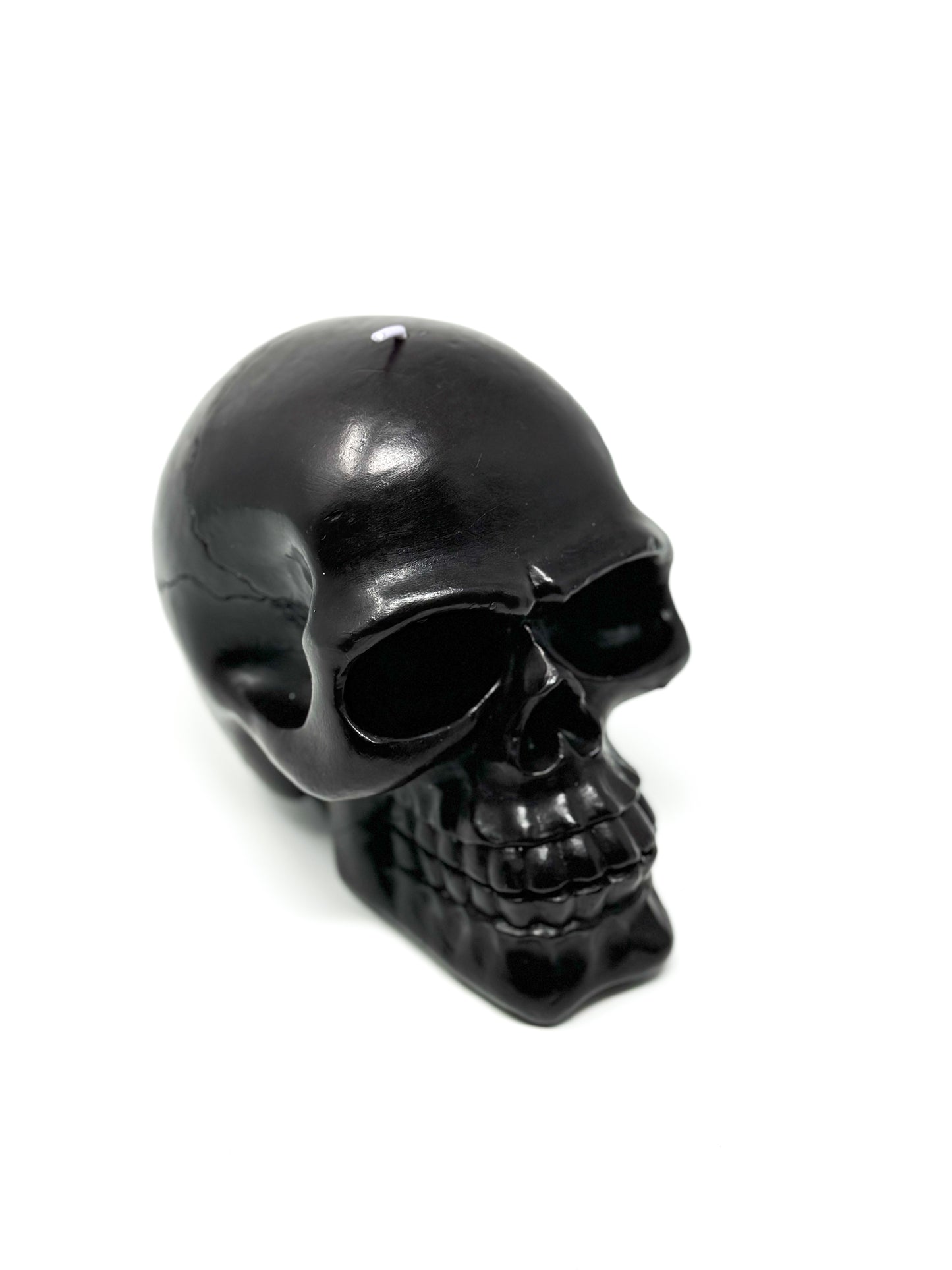 Kerze Totenkopf schwarz