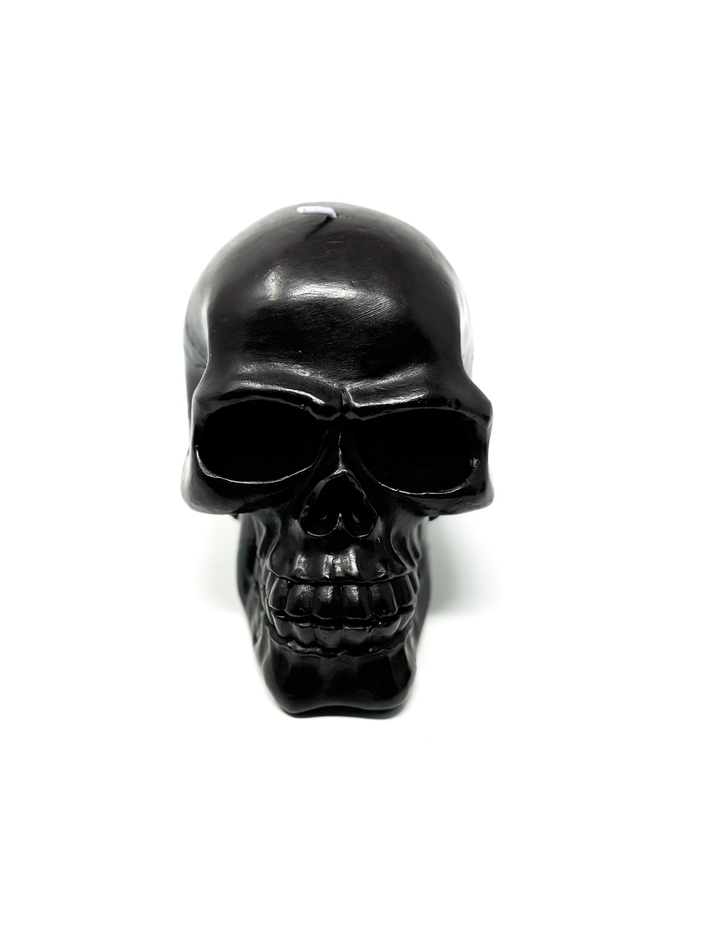 Kerze Totenkopf schwarz